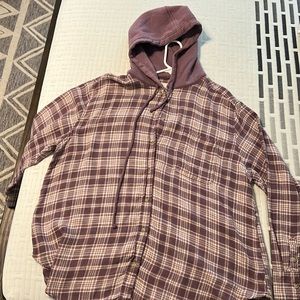 American eagle flannel with hood